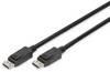 Digitus DisplayPort kabel Konektor DisplayPort, Konektor DisplayPort 2.00 m černá AK-340106-020-S 8K UHD, pozlacené kontakty Kabel DisplayPort
