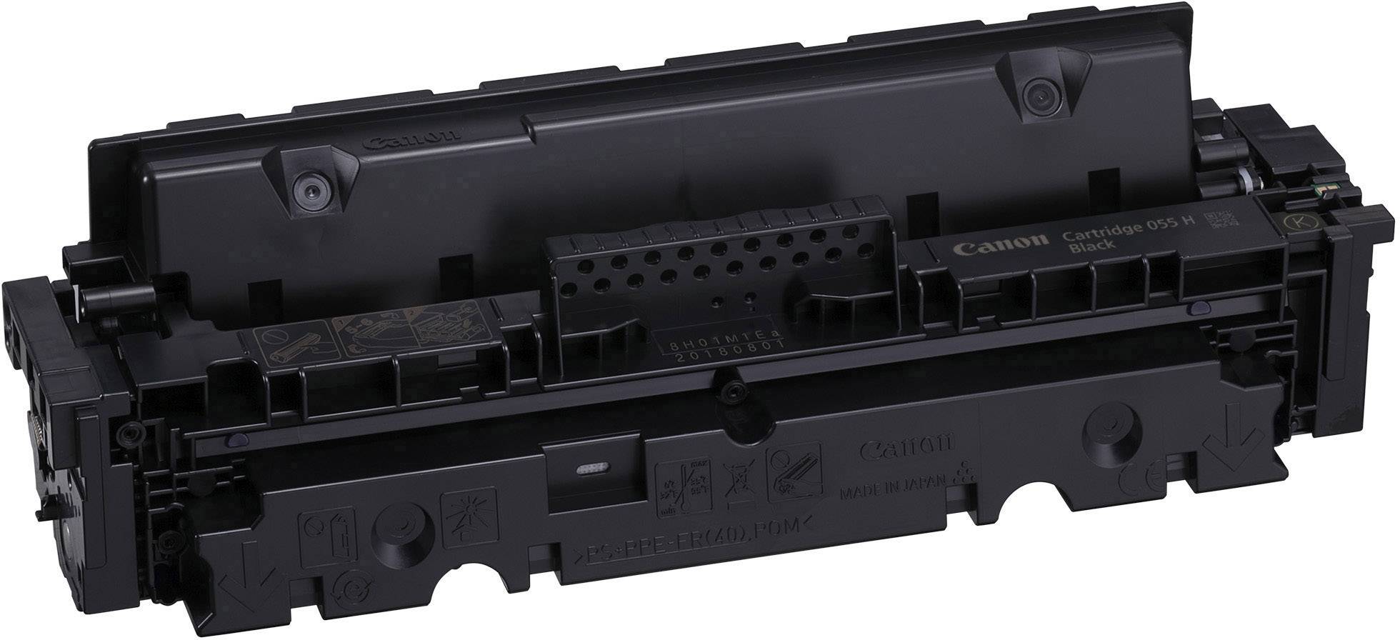 Černá tonerová kazeta Canon 703, vhodná pro tiskárny LaserJet. Obdélníkový tvar s přípojkami a značkami na horní straně.