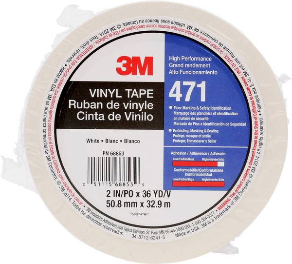 3M  471W50IW PVC tape  bílá (d x š) 33 m x 50 mm 1 ks