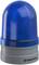 Modrá výstražná světla od WERMA, válcového tvaru, slouží k vizuální signalizaci v průmyslovém prostředí.