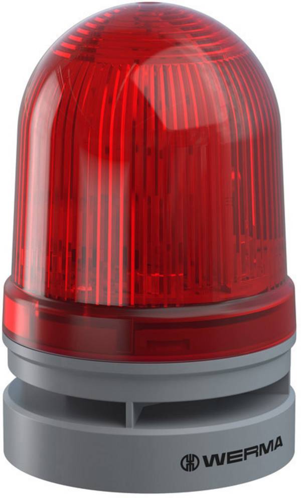 Werma Signaltechnik signální osvětlení  Midi TwinFLASH Combi 12/24VAC/DC RD 461.120.70  červená  12 V/DC 110 dB