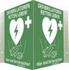 MEDX5 AED-Z-WISCHI štítek AED venkovní, vnitřní PVC
