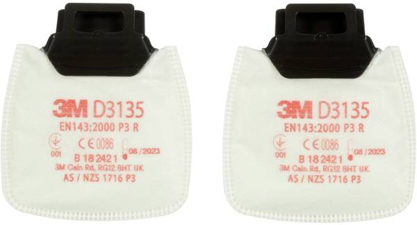 3M D3135 Secure Click P3 R částicový filtr  2 ks