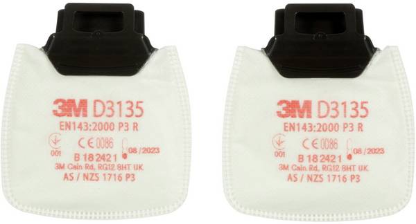 3M D3135 Secure Click P3 R částicový filtr  2 ks