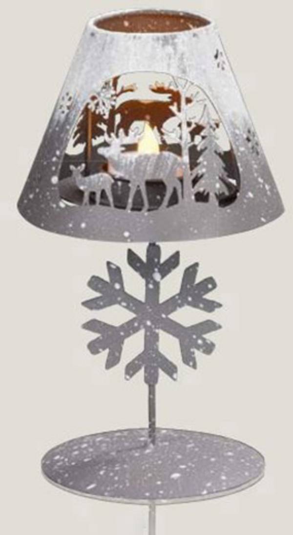 Hellum 524123 LED scenérie sobí rodinka a sněhová vločka    teplá bílá LED šedá, bílá (ledový vzor) nepřímý výstup světla