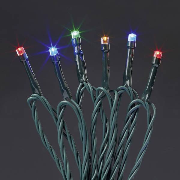 Hellum 577211 mikro světelný řetěz  venkovní  230 V Počet žárovek 200 LED RGB Délka světel: 19.9 m časoměřič