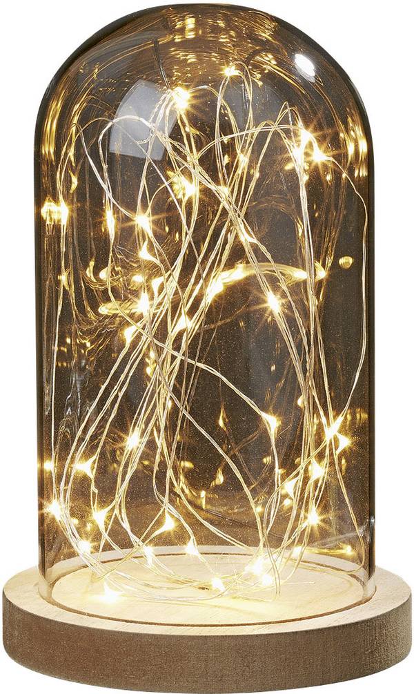 Hellum  523713 dekorační osvětlení   LED   teplá bílá transparentní, dřevo