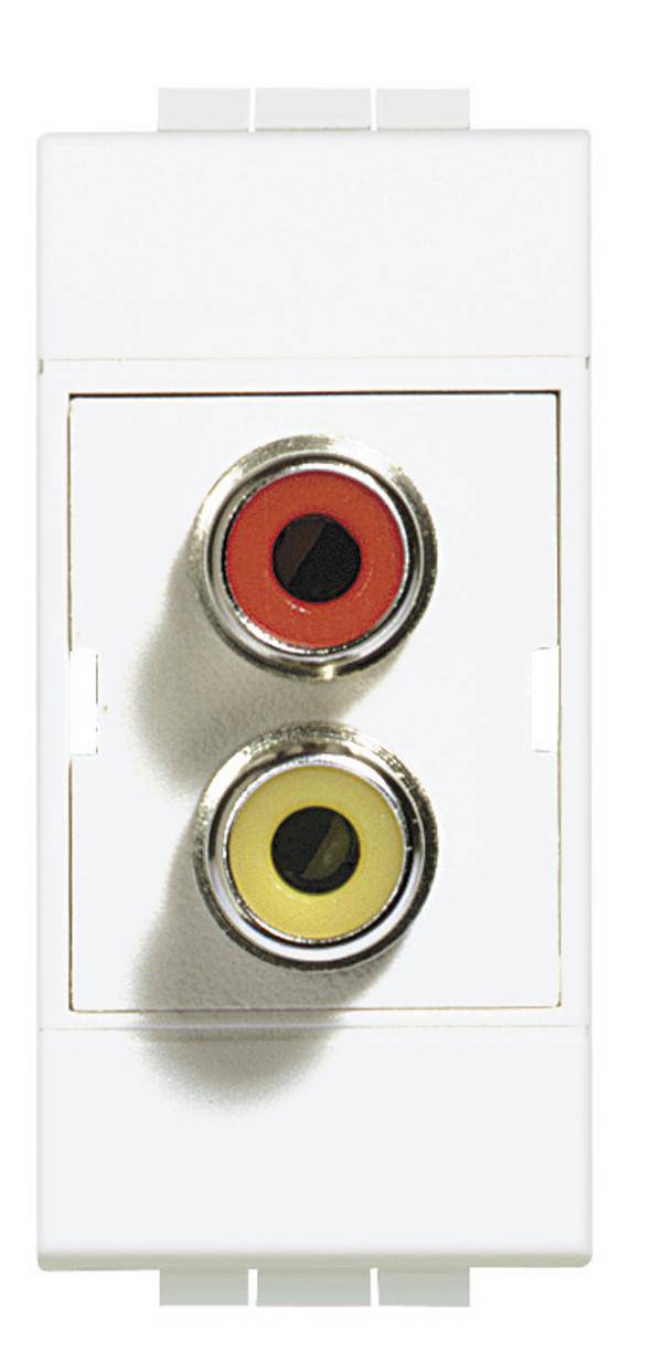 Legrand   připojovací zásuvka cinch Living&Light  bílá N4269R 1 ks