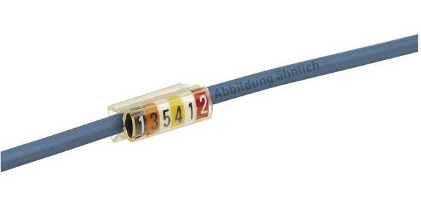 Legrand Legrand 037810 označovací klip na kabely Otisk (Kabelový značkovač) 2 Rozsah vnějšího průměru 0.80 do 2.20 mm 037810
