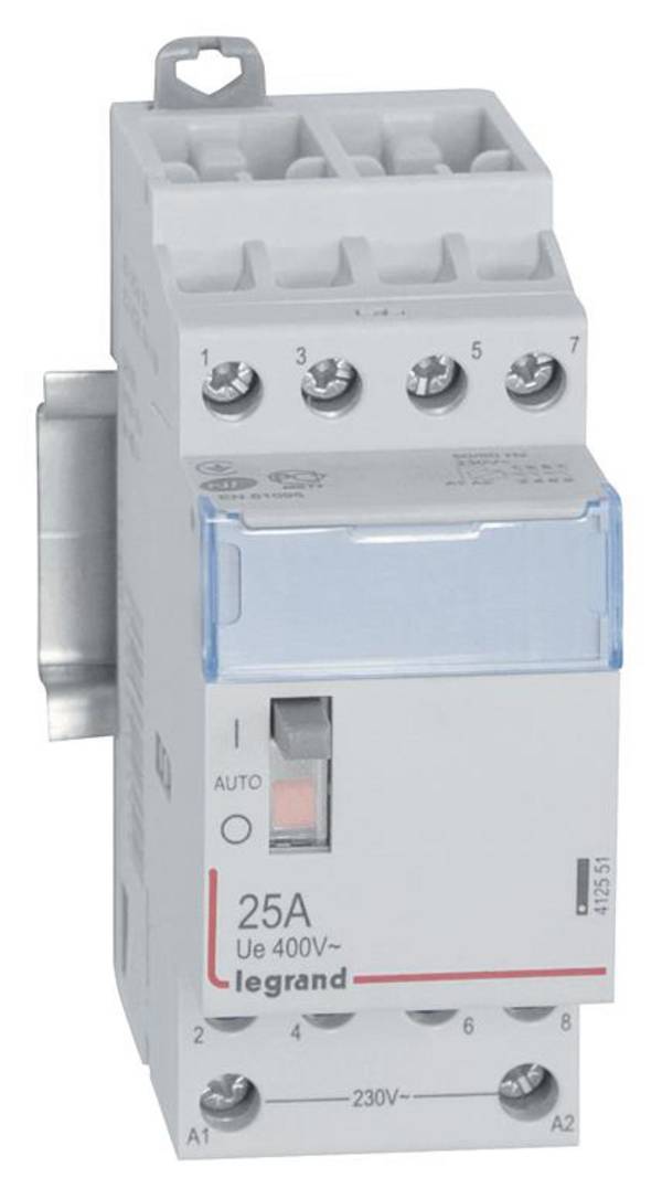Legrand Legrand 412551 instalační stykač 4 spínací kontakty 230 V 25 A s pomocným kontaktem 1 ks