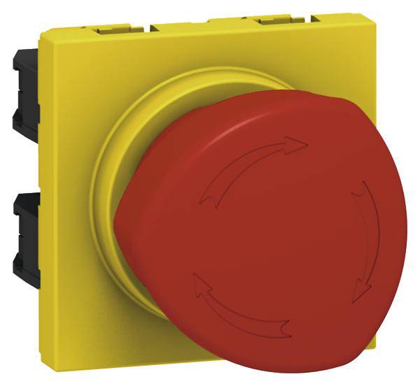 Legrand Legrand 076602, 076602 tlačítko nouzového vypínače, 250 V, 1 rozpínací kontakt, 1 spínací kontakt, 1 ks