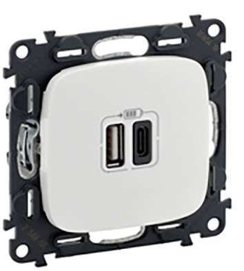 Legrand USB zásuvka Valena Life Allure bílá 754965 1 ks