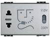 Legrand zásuvka pro holicí strojky Living&Light hliník NT4177 1 ks