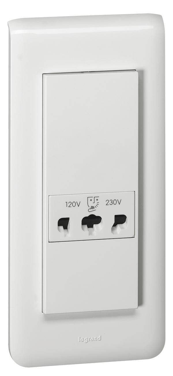 Legrand   zásuvka pro holicí strojky  Mosaic  bílá 077586 1 ks