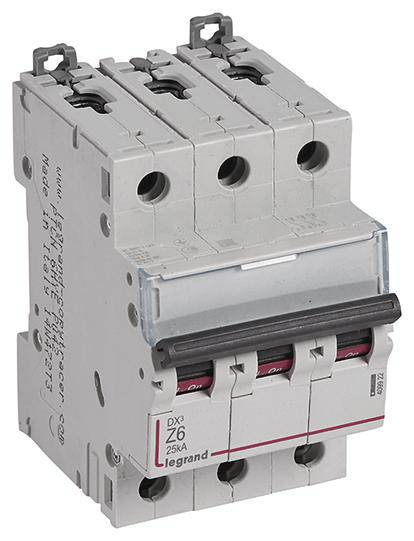 Legrand 409922 Legrand 409922 elektrický jistič 6 A 400 V/AC