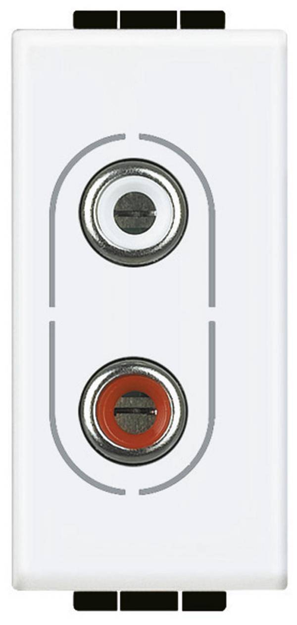 Legrand   připojovací zásuvka cinch Living&Light  bílá N4281 1 ks