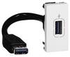 Legrand USB zásuvka Mosaic bílá 078746 1 ks