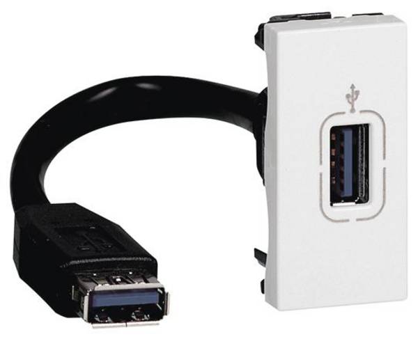 Legrand   USB zásuvka Mosaic  bílá 078746 1 ks