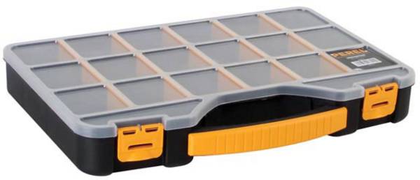Velleman OMR18 krabička na malé součástky (d x š x v) 415 x 286 x 61 mm přihrádek: 18  Box Obsah 1 ks