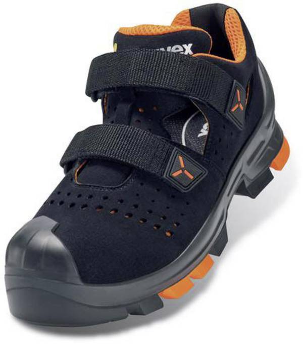 uvex 2 6500243 ESD bezpečnostní sandále S1P, velikost (EU) 43, černá, oranžová, 1 pár