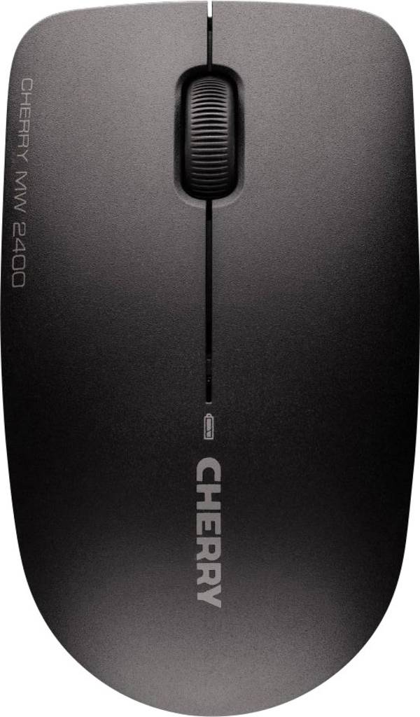 CHERRY MW 2400 optická myš, přenos bezdrátový, 3 tlačítko, 1200 dpi, černá