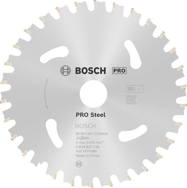 Bosch Accessories Bosch Power Tools 2608837746 pilový kotouč   136 x 20 mm Počet zubů (na palec): 30 1 ks