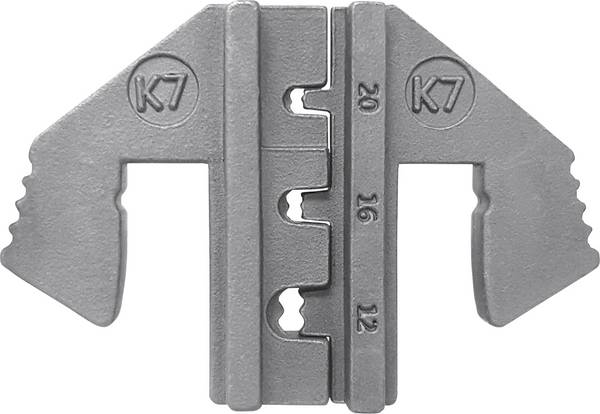 TOOLCRAFT PLE-0K7 Lisovací vložky   Vhodné pro konektor: DEUTSCH  Oblast stlačení AWG: 12 do 20 awg Vhodné pro značku (kleště): TOOLCRAFT PZ-500