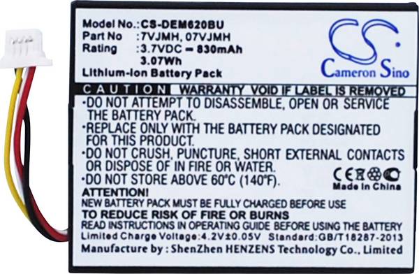 CS Cameron Sino akumulátor pro Raid Controller 3.7 V  830 mAh Náhrada za originální akumulátor 070K80, 07VJMH, 70K80, 7VJMH, T40JJ