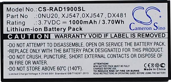 CS Cameron Sino akumulátor pro Raid Controller 3.7 V  1000 mAh Náhrada za originální akumulátor 0FR463, 0NU209, 0U8735, 0UF302, 0XJ547, 312-0448, 405-10780, CNXVV, DX481, FR463, FR465, H2R6M, H762F, M322G, NU209, P9110, R374M, T954J, U8735, UF302, WY335, XJ547, XXFVX