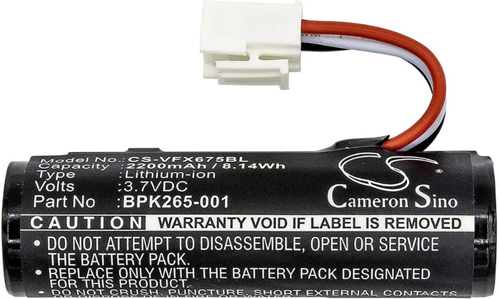 CS Cameron Sino akumulátor pro terminál POS Náhrada za originální akumulátor BPK265-001, BPK265-001-01-A, BPK265-001-01-B VeriFone 3.7 V 2200 mAh