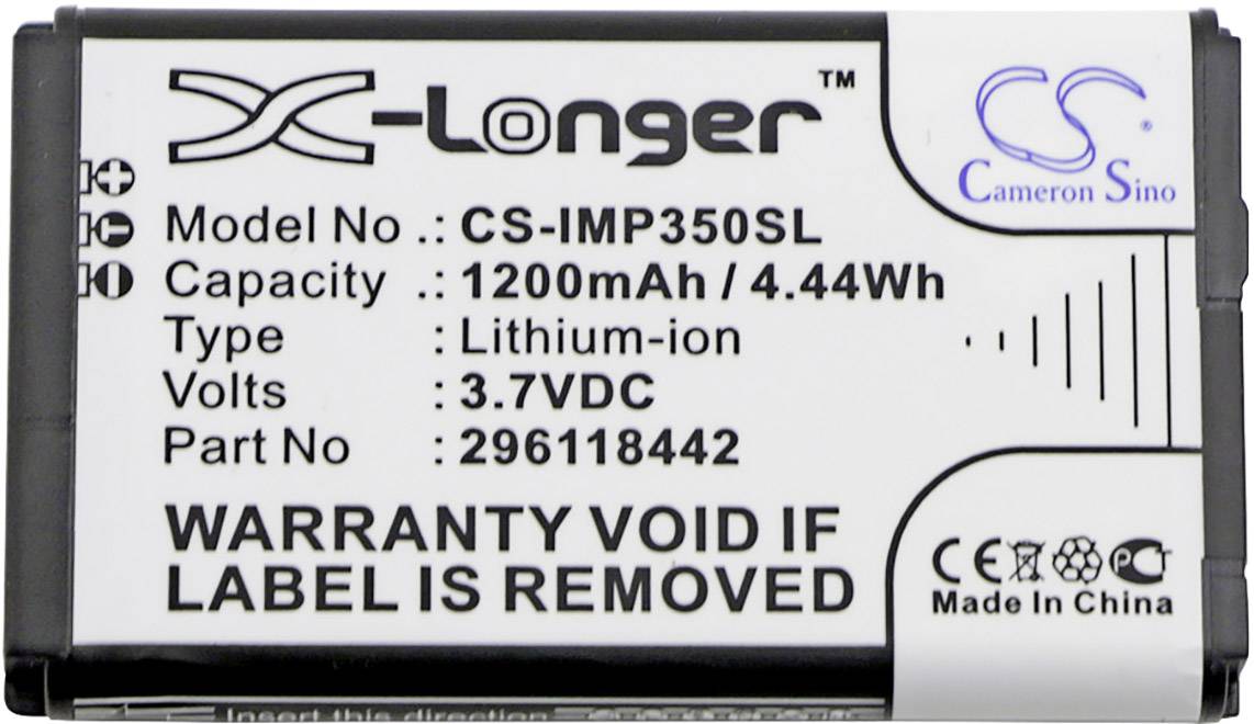 CS Cameron Sino akumulátor pro terminál POS Náhrada za originální akumulátor 296118442 Ingenico 3.7 V 1200 mAh