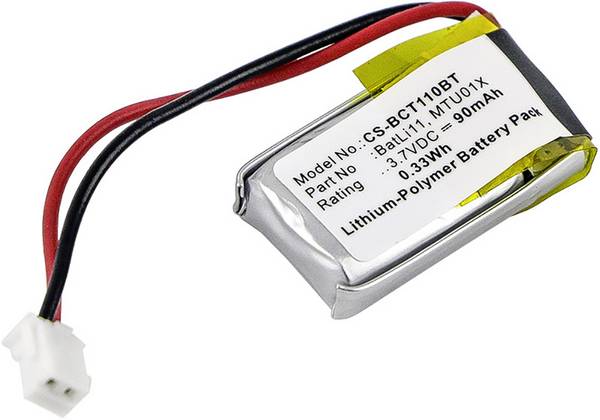 CS Cameron Sino akumulátor bezpečnostní techniky Náhrada za originální akumulátor BatLi11, MTU01X Daitem, Diagral, Intecom, Logisty 3.7 V 90 mAh