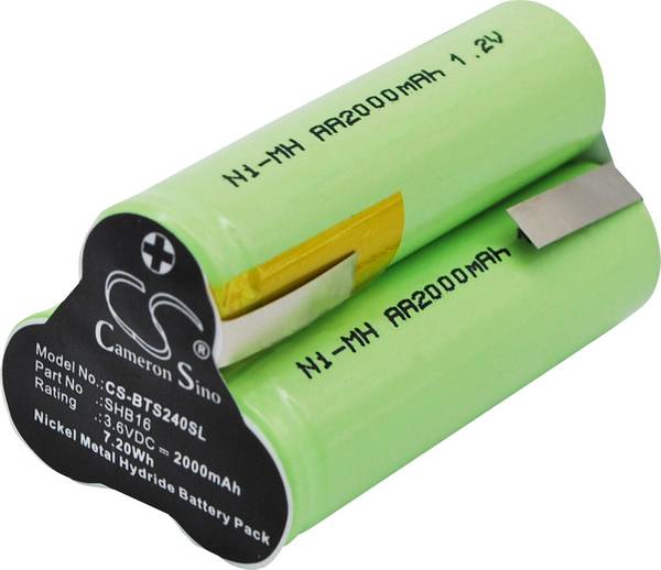 CS Cameron Sino akumulátor do holícího strojku Náhrada za originální akumulátor SHB16 Babyliss, Remington, Scherna 3.6 V 2000 mAh