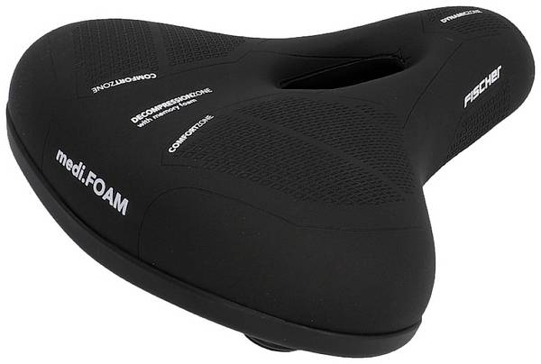 FISCHER FAHRRAD R.E.Med MEMORY FOAM sedlo černá