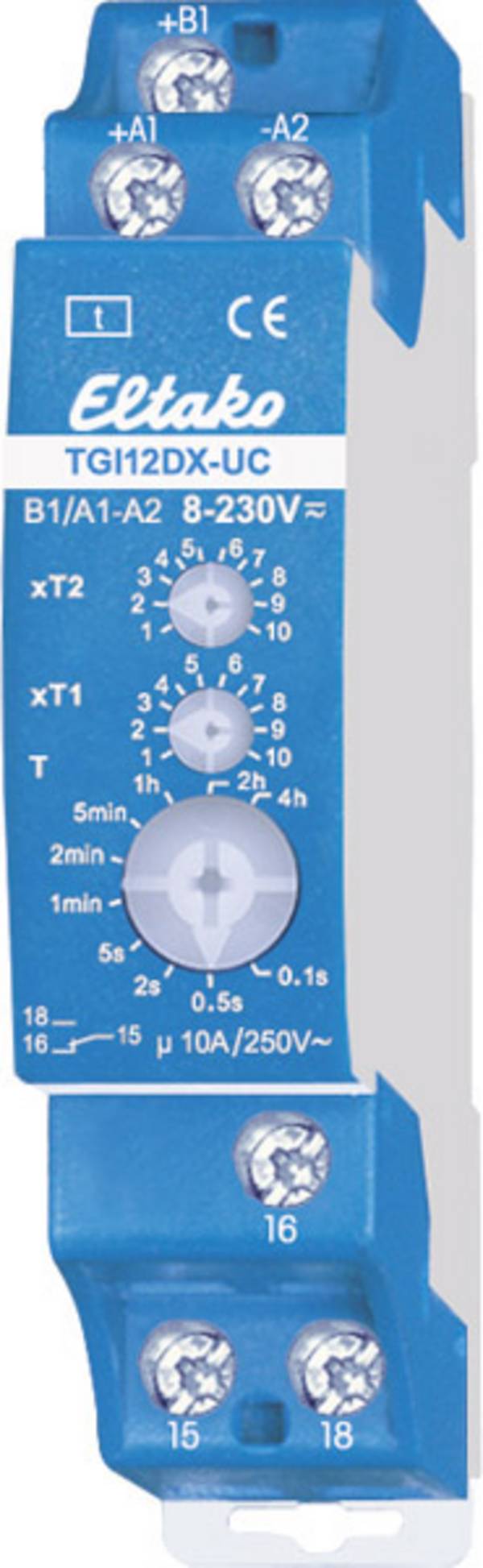 Eltako TGI12DX-UC 23001402 časové relé, 0.1 s - 40 h, 230 V/AC, 10 A, 1 ks