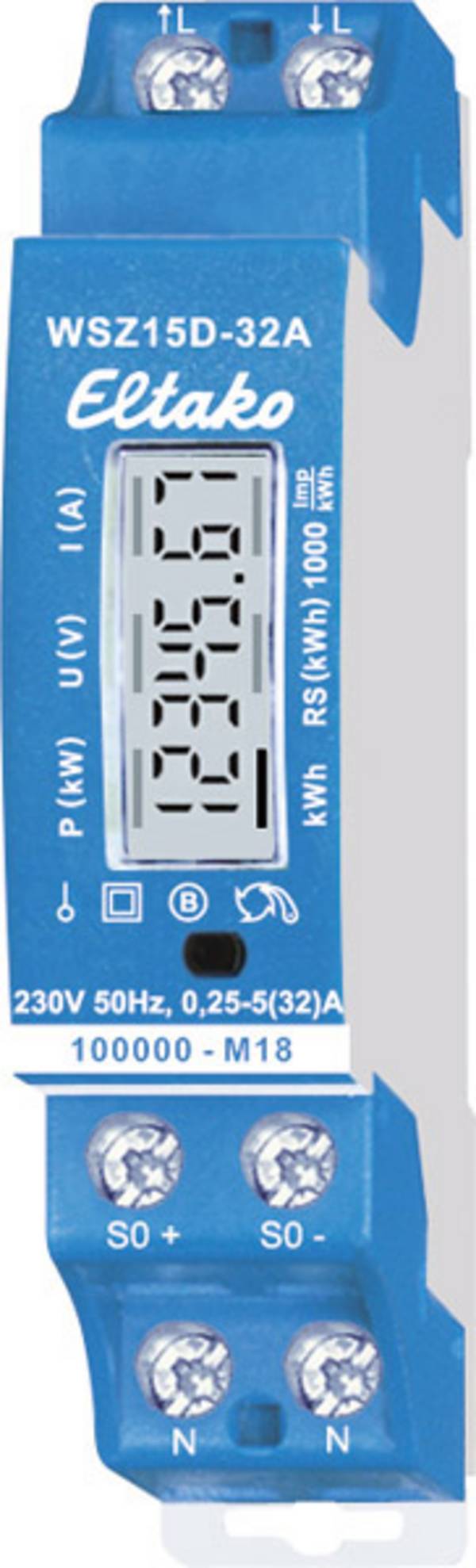 Eltako WSZ15D-32A MID 28032015 Jednofázový elektroměr digitální 32 A Úředně schválený: Ano 1 ks
