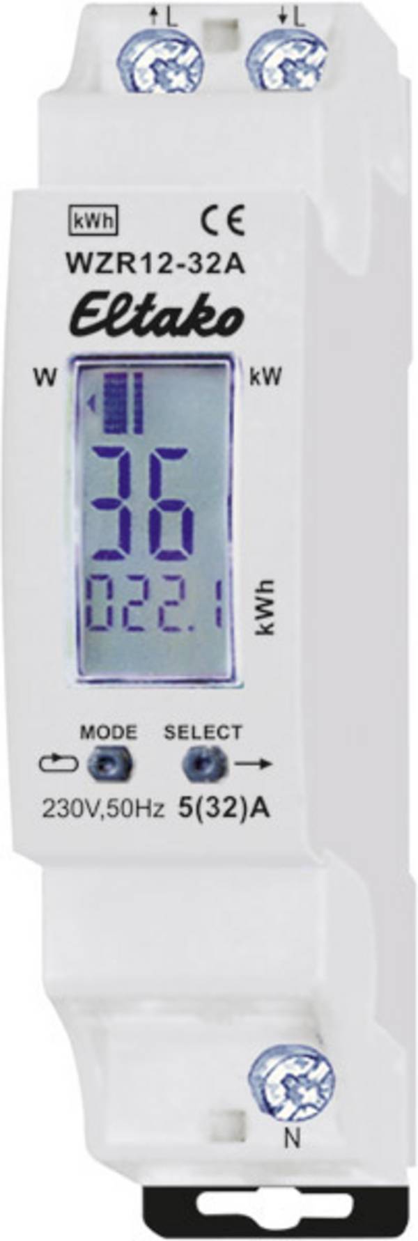 Eltako WZR12-32A 28032410 Jednofázový elektroměr digitální 32 A Úředně schválený: Ne 1 ks