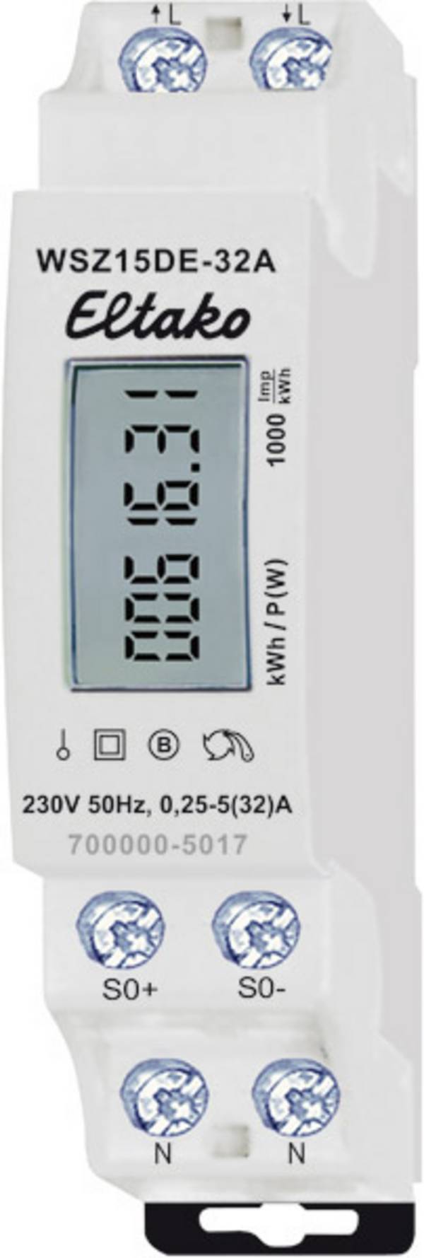 Eltako WSZ15DE-32A 28032615 Jednofázový elektroměr digitální 32 A Úředně schválený: Ne Piece 1 ks