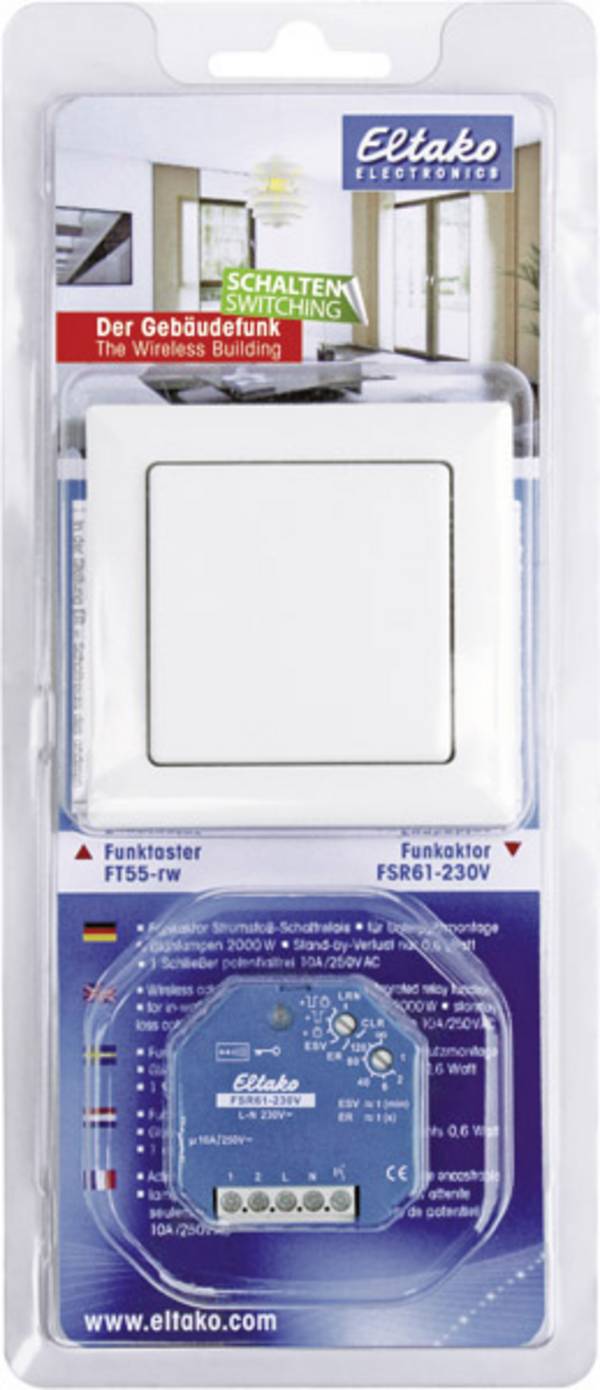 BPS55 Blister-Pack Schalten Eltako bezdrátový startovací sada Energie    na povrch, pod omítku Spínací výkon (max.) 2000 W