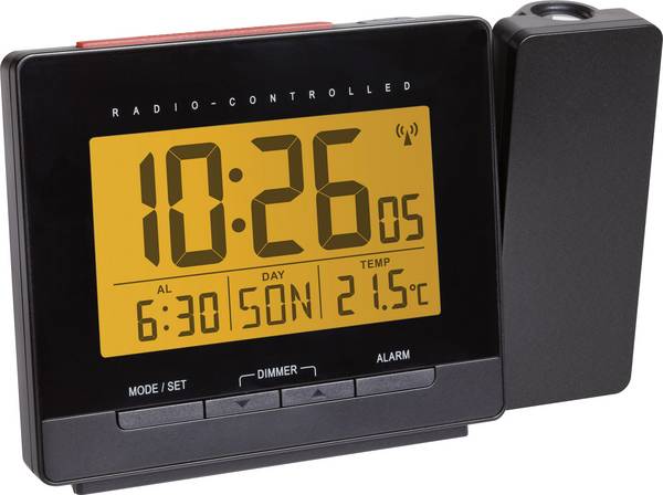 TFA Dostmann TFA - Thermometer - digital - Schwarz 60.5016.01 DCF budík digitální černá