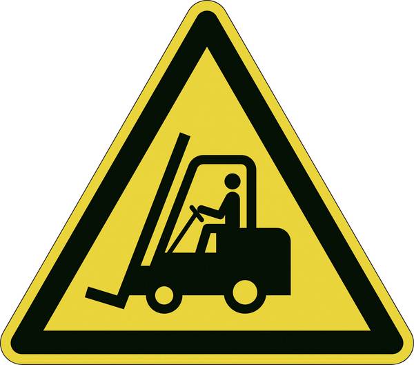 Durable 173404 Symbol -varování před chodby ford vytvářejí- žlutá, černá 1 ks (d x š x v) 430 x 430 x 0.4 mm