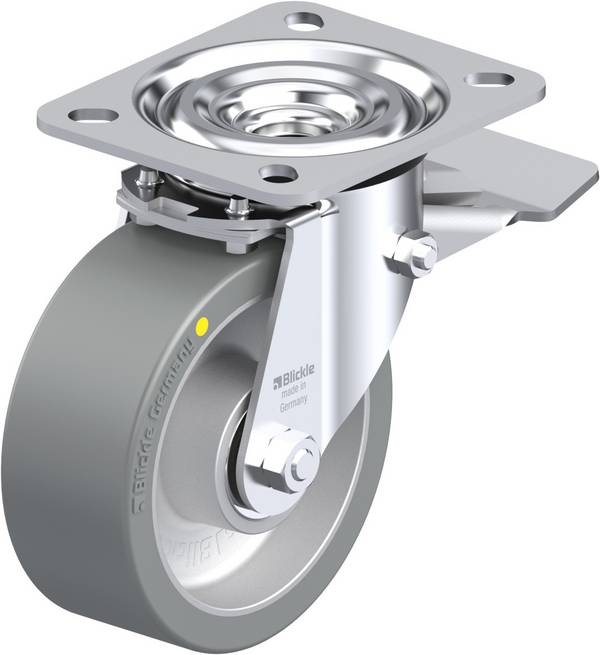 Blickle 736840 L-ALTH 100K-ST-AS Otočné kolečko s brzdou Ø kola: 100 mm nosnost (max.): 250 kg 1 ks