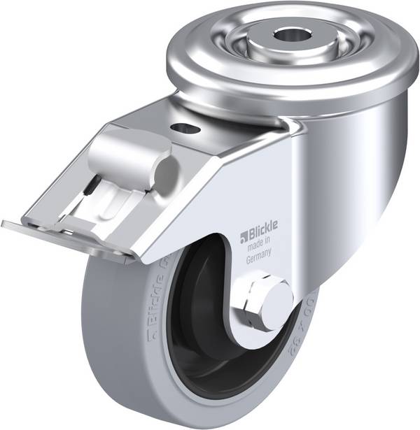 Blickle 432930 LKR-POEV 100KA-FI-SG Otočné kolečko s brzdou Ø kola: 100 mm nosnost (max.): 200 kg 1 ks