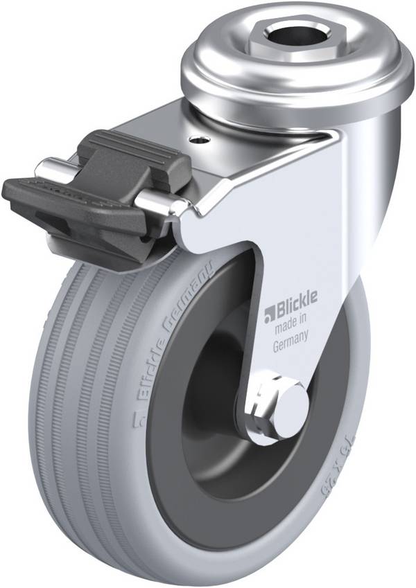 Blickle 224485 LRA-VPA 75G-FI Otočné kolečko s brzdou Ø kola: 75 mm nosnost (max.): 60 kg 1 ks