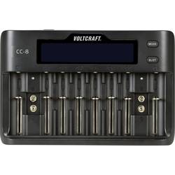 Nabíječka akumulátorů VOLTCRAFT, Li-Ion, LiFePO , NiMH, NiCd CC-8, A , AA, AAA, Mini (AAAA) , malé mono, Sub-C , 9 V, 10340 , 14500, 16340, 17500, 17650 , 18490, 18500, 18650, 21700 , 22650, 26500, 26650