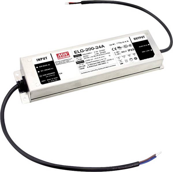 MEAN WELL ELG-200-C2100DA-3Y LED driver  konstantní proud 201.6 W 2100 mA 48 - 96 V/DC Dali , montáž na nehořlavém povrchu , schválení nábytku , outdoorový , PFC spínací obvod , ochrana proti přepětí , přepětí , stmívatelný 1 ks