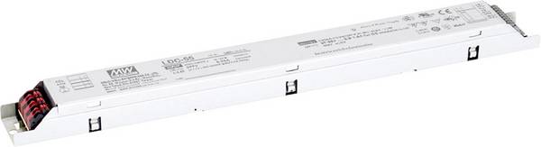MEAN WELL LDC-55DA LED driver  konstantní výkon 55 W 980 - 1600 mA 27 - 56 V/DC Dali , montáž na nehořlavém povrchu , schválení nábytku , PFC spínací obvod , ochrana proti přepětí , přepětí , stmívatelný 1 ks