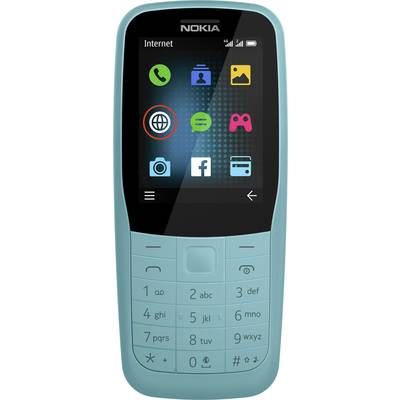 Nokia 220 4G mobilní telefon Dual SIM modrá UPOZORNĚNÍí: mobilní telefony neobsahují CZ/SK menu