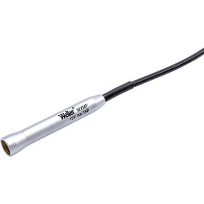Stříbrný pájecí hrot značky Weller, model 'WXMP', s černým kabelem. Vhodný pro 12V, maximálně 55W.