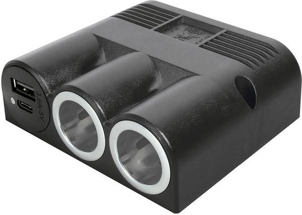ProCar Trojitá zásuvka s Power USB-C/a dvojitou zásuvkou    12 nebo 24 V/DC